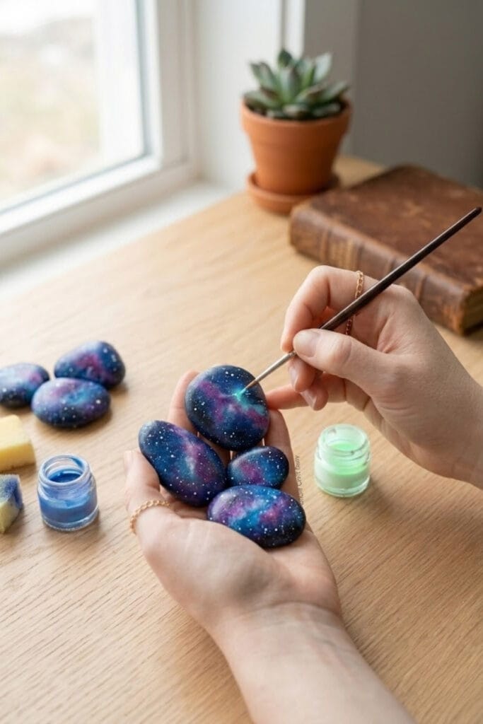 galaxy-night-sky-glow-in-the-dark-rock-painting-ideas