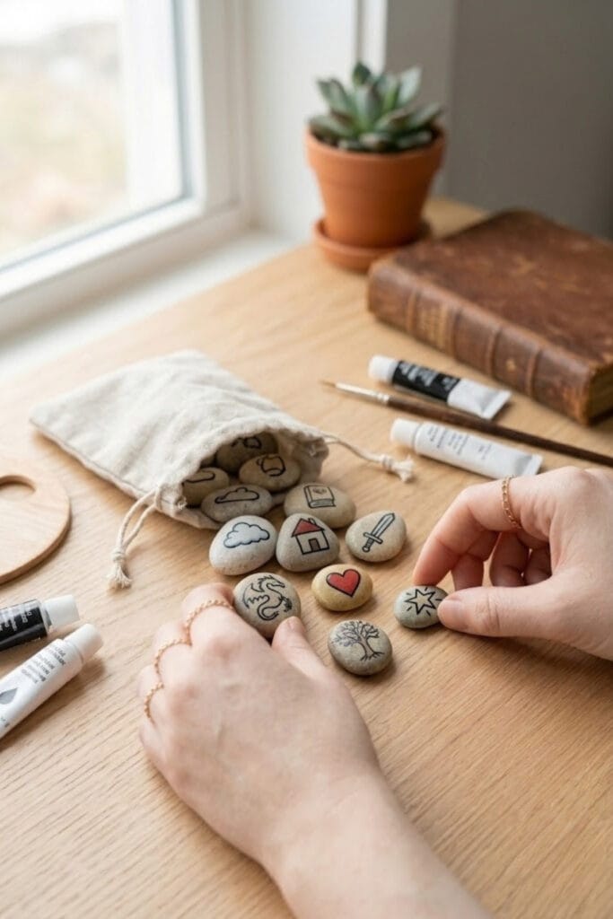 story-stones-symbols-easy-rock-painting-ideas