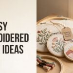 DIY embroidered wall art collection with ten inspirational quote hoop ideas