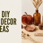 DIY fall decor ideas with velvet pumpkins, dried stems, and gilded accents