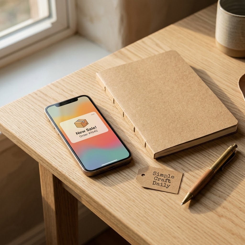 Best Etsy tools for beginners shown with a smartphone seller app workflow