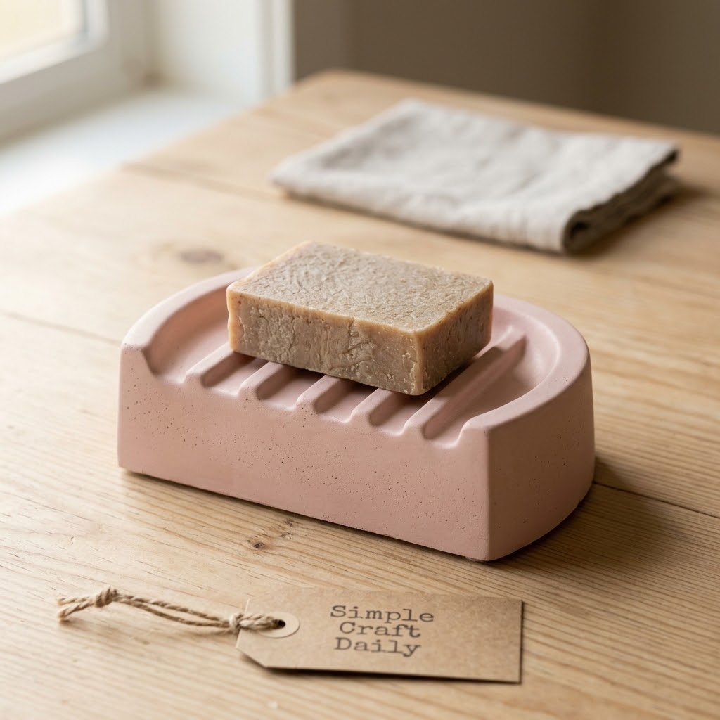 Arch cement crafts to sell soap dish with raised drainage ribs