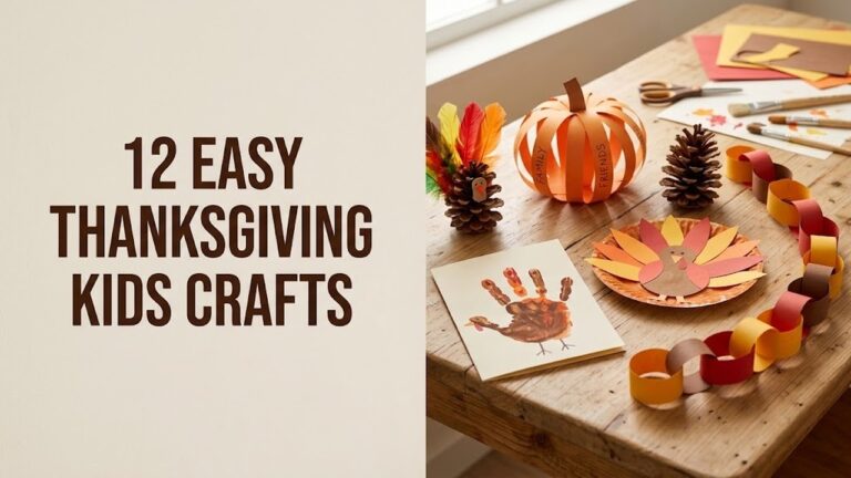 Thanksgiving crafts for kids collection with turkey cards leaf art and paper pumpkins